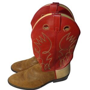 JUSTIN‎ Leather Cowboy Boots  SIZE 6